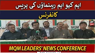 🔴LIVE | MQM Leaders' Important Press Conference | ARY News Live