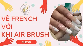 Vẽ French cực dễ với Air Brush