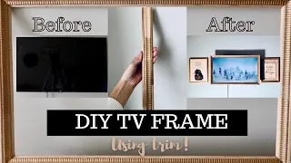 DIY TV Frame using Trim