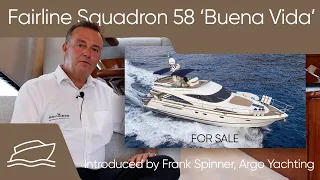 Fairline Squadron 58 'Buena Vida' walkthrough with Frank Spinner - SOLD