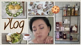 vlog🌿: макияжи🌼,что ем на похудении,спрей с ароматом печеньки🍪🍦,наклейки☕️, парфюмки,киса🐱и тд