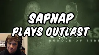 Sapnap gets scared playing outlast | funny moments