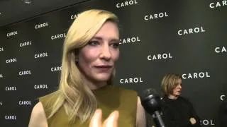 Carol: Cate Blanchett "Carol" New York Red Carpet Premiere Interview | ScreenSlam