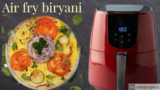 Chicken biryani in air fryer |air fryer recipe|برياني دجاج مع مقلاة الهواء |Chicken biryani recipe