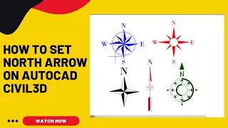 True North | how to set true north, north arrow on autocad civil3d |