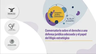 🗣️Conversatorio sobre el derecho a una defensa jurídica adecuada 🟣 EncuentroJurídicoUniversitario