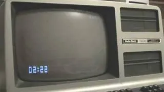 1980 Radio Shack Tandy TRS-80 Model III Running a Simple Graphical Clock
