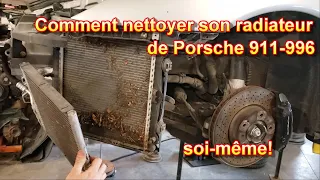 Comment nettoyer les radiateurs d'une Porsche 911 de génération 996.