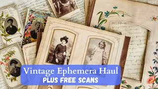 Vintage Ephemera Haul Photos and Handwritten + Free Scans