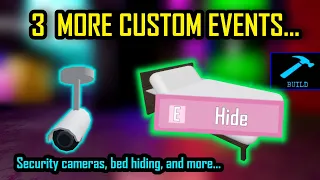 3 New Build Mode Custom Events... (Hiding in beds, Cameras and more...)