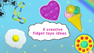 5 DIY Easy fidget toys ideas|Tangle|Triple dimple and more|DIY tiktok compilation|DIY Fidget|#shorts