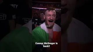 The king of the UFC Conor McGregor is back!! #shorts #tiktok
