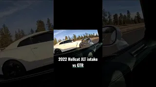 2022 Challenger Hellcat JLT intake vs Nissan GTR