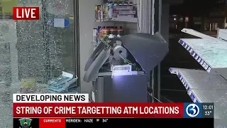 VIDEO: Police investigate ATM thefts and attempted thefts in multiple towns