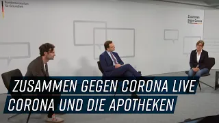 Zusammen gegen Corona live - Minister Jens Spahn im Gespräch: Corona und die Apotheken