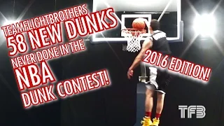 2016 NBA Dunk Contest Edition | 58 NEW Dunks NEVER done in the NBA Dunk Contest