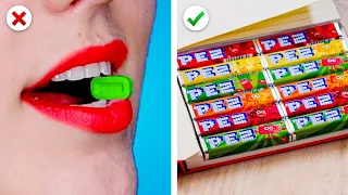 SWEET DIY! 10 School Hacks & Crafty Ways To Sneak Food Into Class