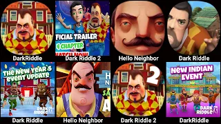 Dark Riddle Classic ( Dark Riddle + Hello Neighbor + Dark Riddle 2 ) Hello Neighbor 2,Dark Riddle 3