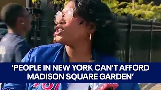 Sixers fan gets into it with Knicks fans: "people in New York can't afford to go to MSG"