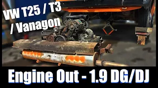 Engine Removal VW T25 Vanagon 1.9 DG / DJ Wbx Wasser Boxer WaterBoxer