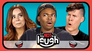 YouTubers React To Try To Watch This Without Laughing Or Grinning #29