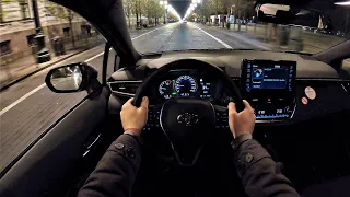 Toyota Corolla hatchback - Night POV Test Drive. Toyota GoPRO driving