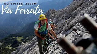 ALPSPITZE 2628m via Nordwand-Ferrata // Video for beginners and beginners // Your first via ferrata?