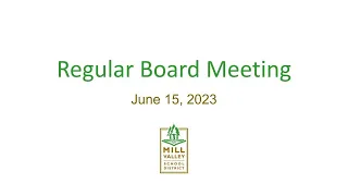 Regular Board of Trustees Meeting - June 15, 2023