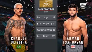 🔴 UFC 300: Чарльз Оливейра vs. Армана Царукяна | Полная версия боя и основные моменты | Легкий вес