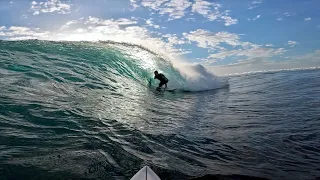 SCORING PUMPING SURF AT A NOVELTY REEF BREAK! (RAW POV) | EPISODE #10