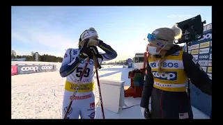 Falun 10km free - Jess Diggins & Ebba Anderson post-race (2020/21 Cross-Country Skiing World Cup)