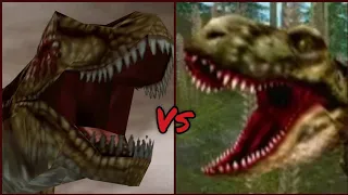 T rex Dino Crisis vs T rex Carnivores                        #dinosaurs #carnivores #dinocrisis