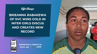 Brieanna Rabakewa of SVC wins gold in inter girls discus and creates new record