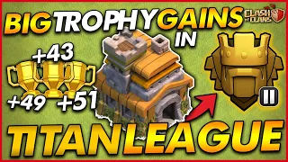 BIG TROPHY OFFERS IN TITAN LEAGUE!! | Trophy Push - Town Hall 7
