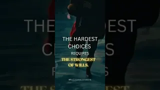 The Hardest Choices Requires Strongest Of Wills🔥.  video -2   #short #trending #motivation #dc