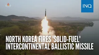 North Korea fires 'solid-fuel' intercontinental ballistic missile