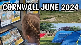 CORNWALL HOUSE HUNTING AND CAMPING VLOG | TRENCREEK HOLIDAY PARK NEWQUAY | FISTERAL | HOLYWELL BAY