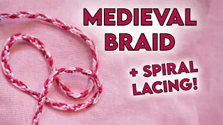 Medieval FINGER LOOP BRAID Tutorial | Lacing Cord for Fantasy and Historical Costumes