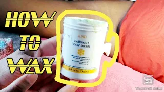 How to wax the underarm (using GiGi Brazilian wax)