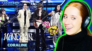 ENGLISH GIRL REACTS TO MÅNESKIN'S CORALINE AT SANREMO FESTIVAL 2022