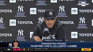 Aaron Boone breaks down Yankees win over Phillies