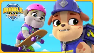 Rubble Builds a Skate Park | Rubble & Crew | Cartoons for Kids