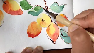 Loose Watercolor Techniques for Beginners | Ink and Watercolor