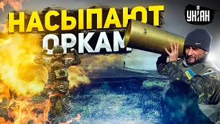 Дрожит весь лес! Пушкари насыпают оркам с самого утра - кадры мощной прожарки