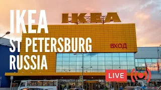 IKEA in St Petersburg, Russia. Shop and Restaurant. LIVE!