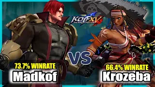 [4K New Patch] KOF XV 🔥 Madkof (Omega Rugal/Najd/Goenitz) vs [A.E Krozeba] (Nakoruru/Haohmaru/Darli)