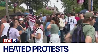 NYC migrant crisis: Heated protests held outside new shelter