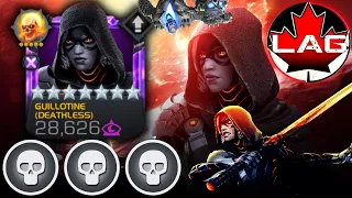 7-Star Rank 2 Deathless Guillotine! Degen Damage Goes Crazy! Rank Up & Gameplay! - MCOC