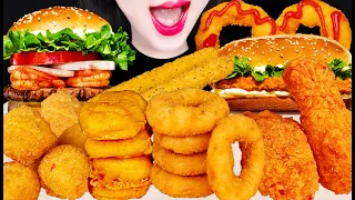 ASMR BURGER KING, WHOPPER 버거킹 와퍼 햄버거 먹방 EATING SOUNDS