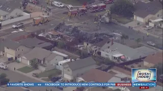 At least 2 killed after small plane crashes in California neighborhood